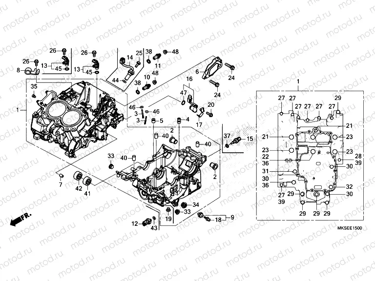 E-15 CRANKCASE