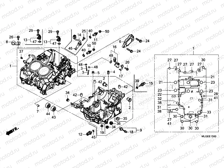 E-15 CRANKCASE