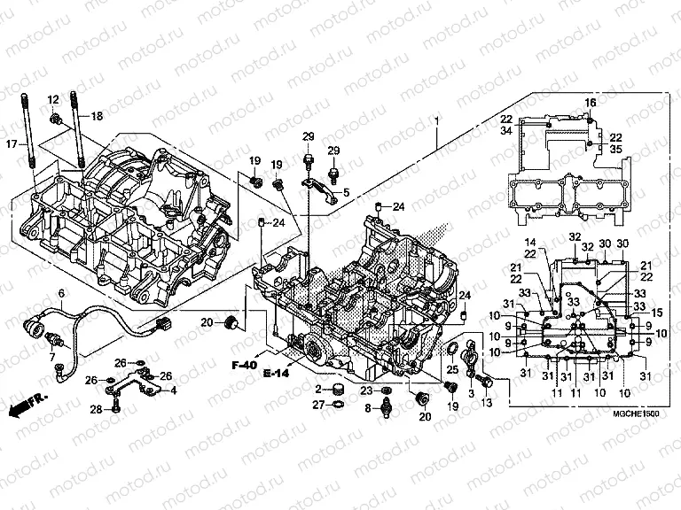 E-15 CRANKCASE