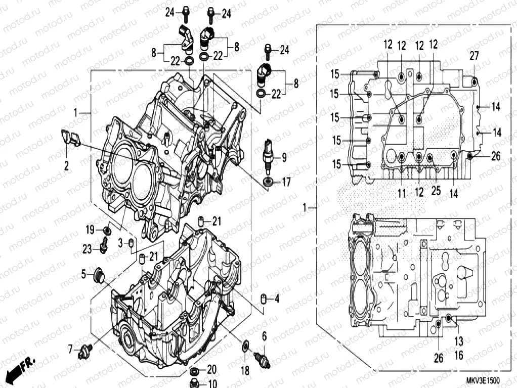 E-15 CRANKCASE