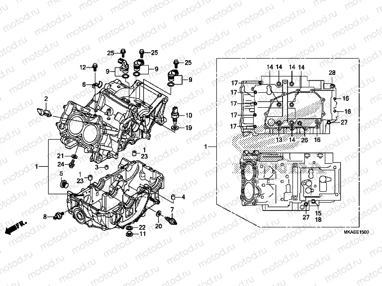 E-15 CRANKCASE