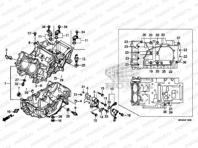 E-15 CRANKCASE
