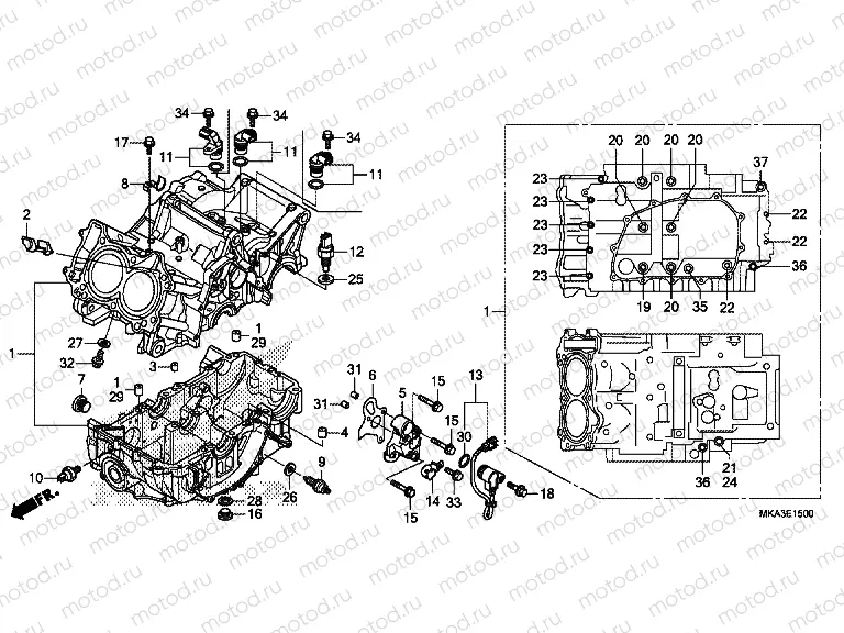 E-15 CRANKCASE