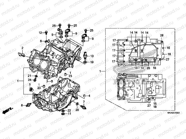 E-15 CRANKCASE