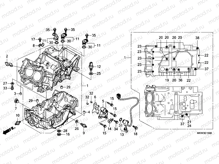 E-15 CRANKCASE