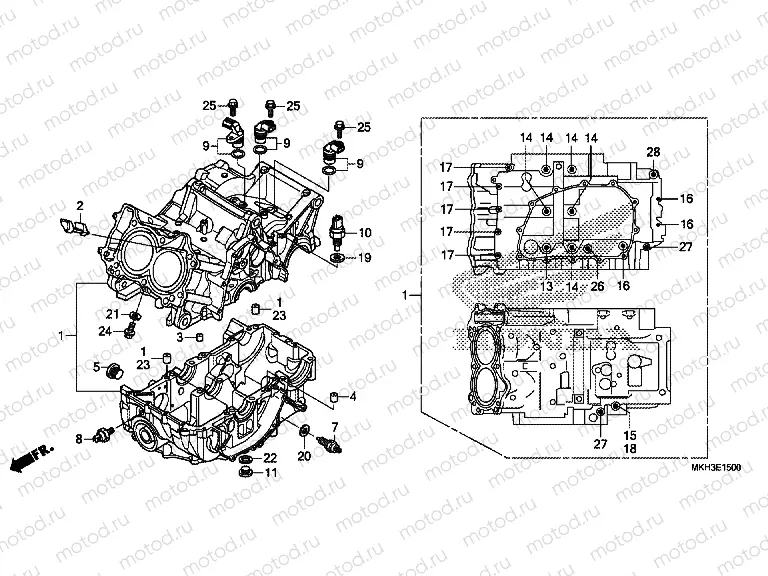 E-15 CRANKCASE