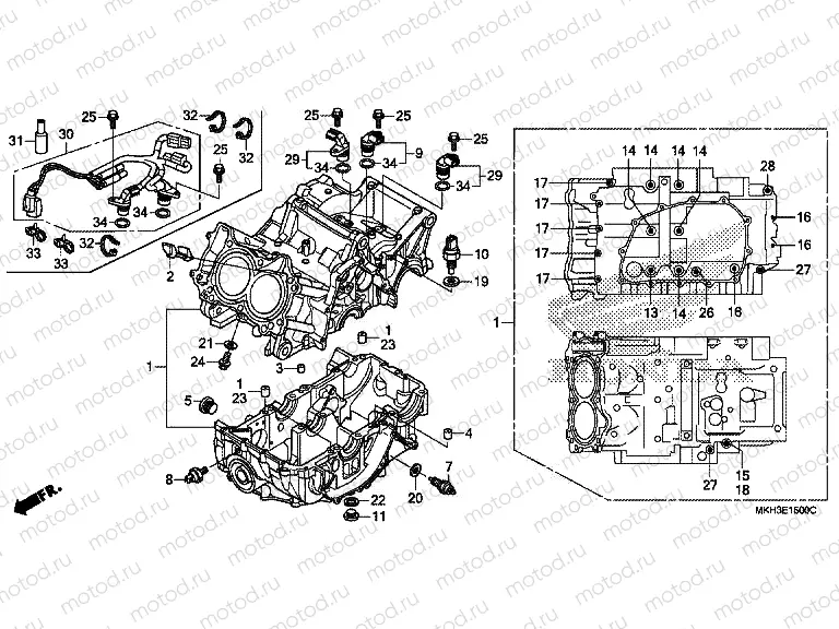 E-15 CRANKCASE