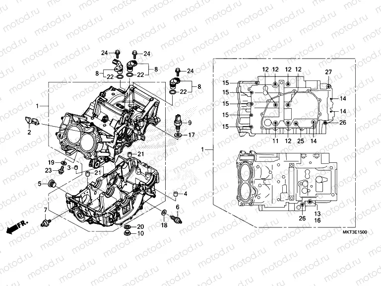 E-15 CRANKCASE