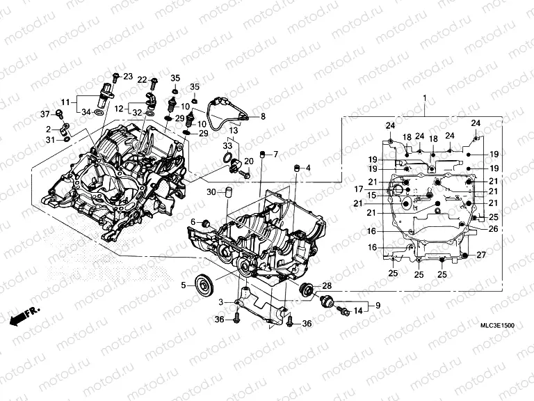 E-15 CRANKCASE