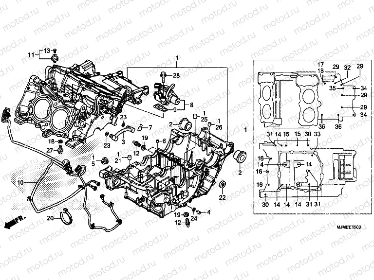 E-15 CRANKCASE