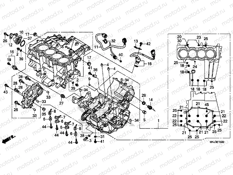 E-15 CRANKCASE