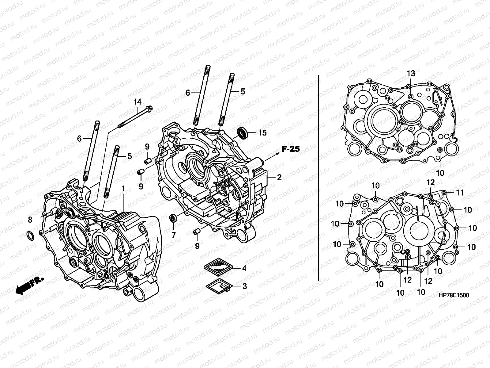 E-15 CRANKCASE