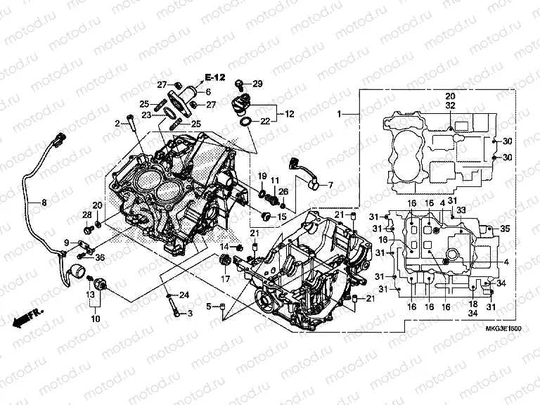 E-15 CRANKCASE