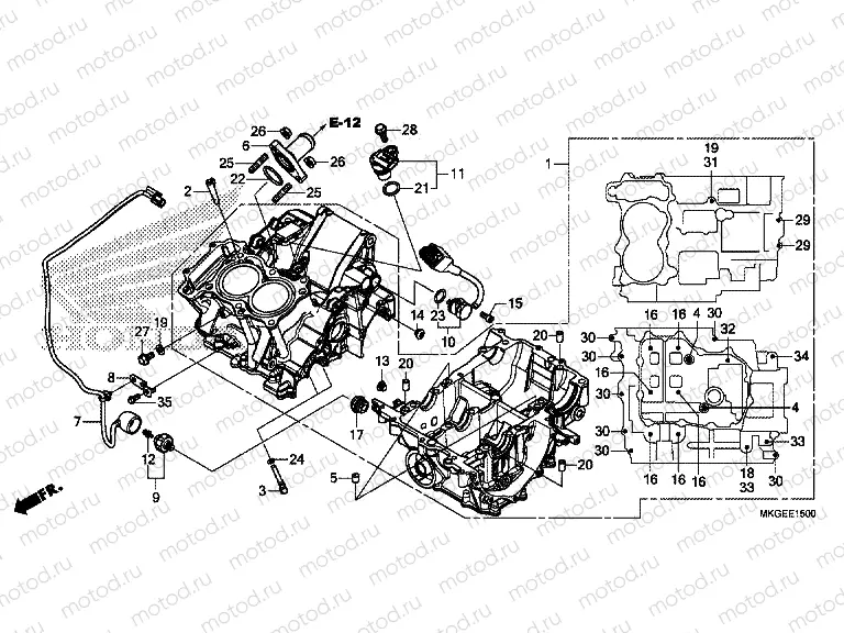 E-15 CRANKCASE