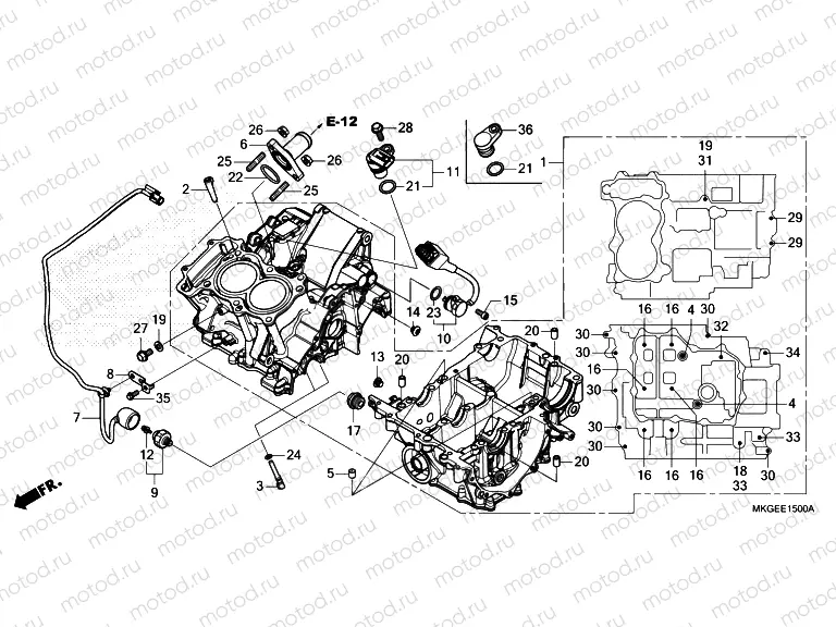 E-15 CRANKCASE