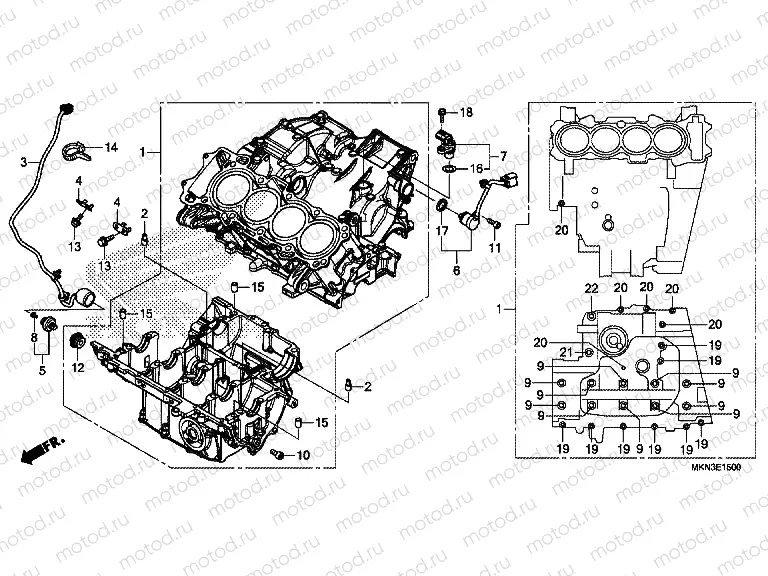 E-15 CRANKCASE