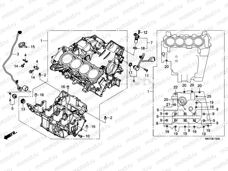 E-15 CRANKCASE