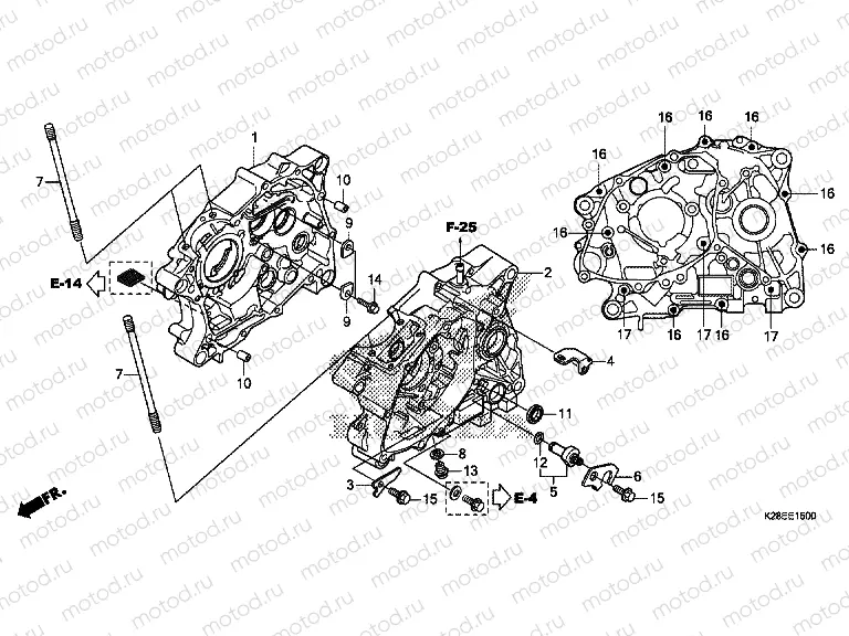 E-15 CRANKCASE