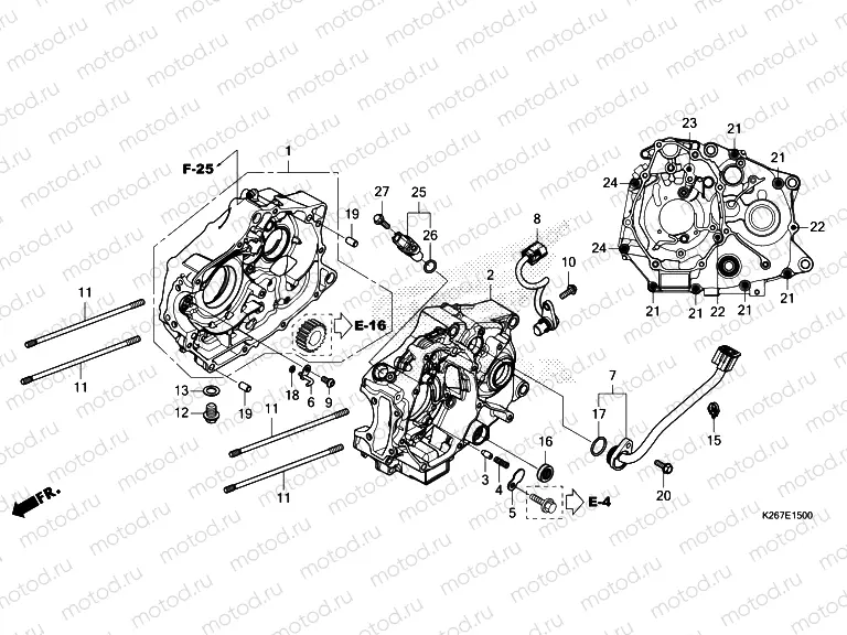 E-15 CRANKCASE