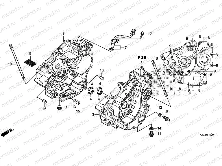 E-15 CRANKCASE