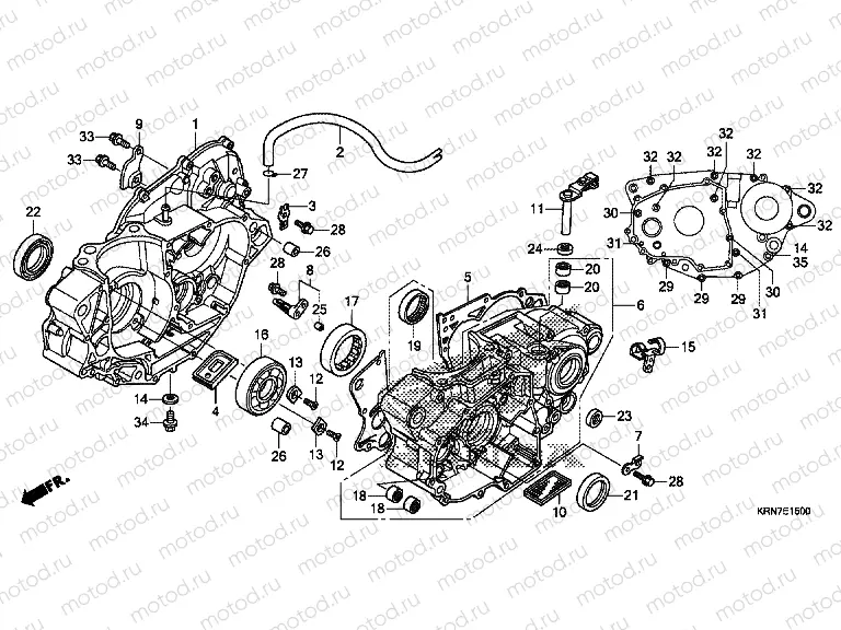 E-15 CRANKCASE