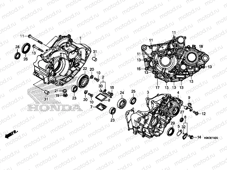 E-15 CRANKCASE