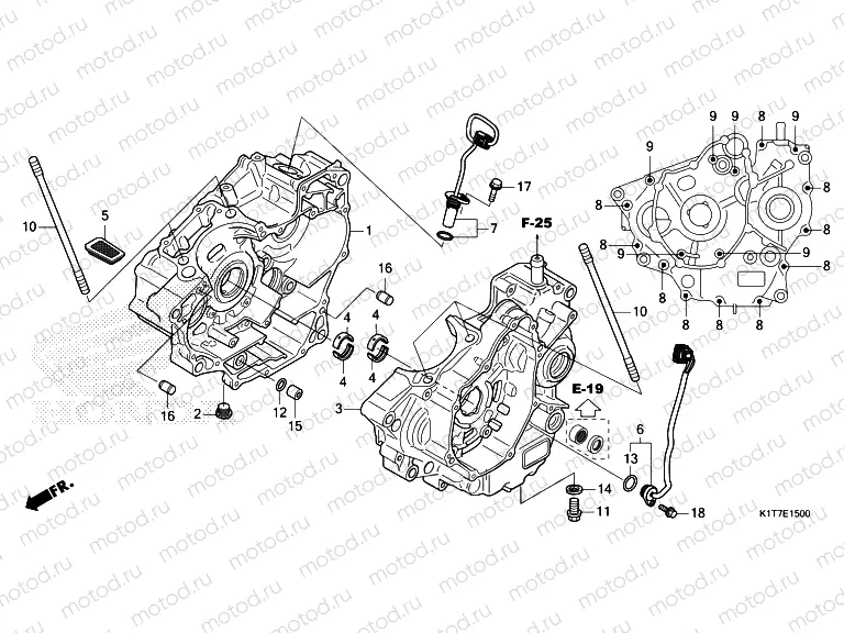 E-15 CRANKCASE