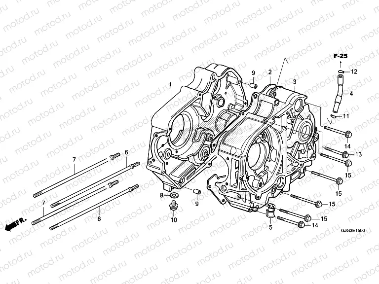 E-15 CRANKCASE