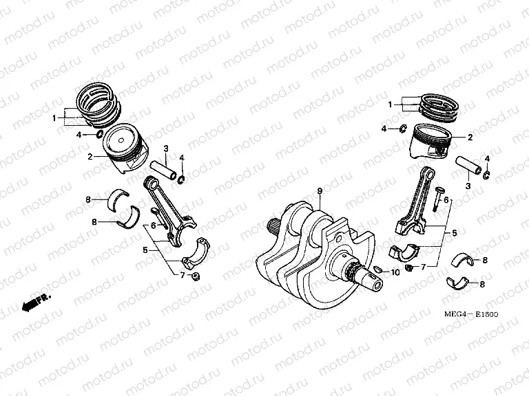 E-15 CRANKSHAFT