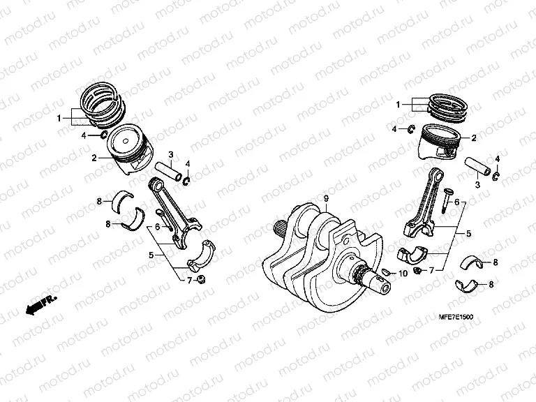 E-15 CRANKSHAFT