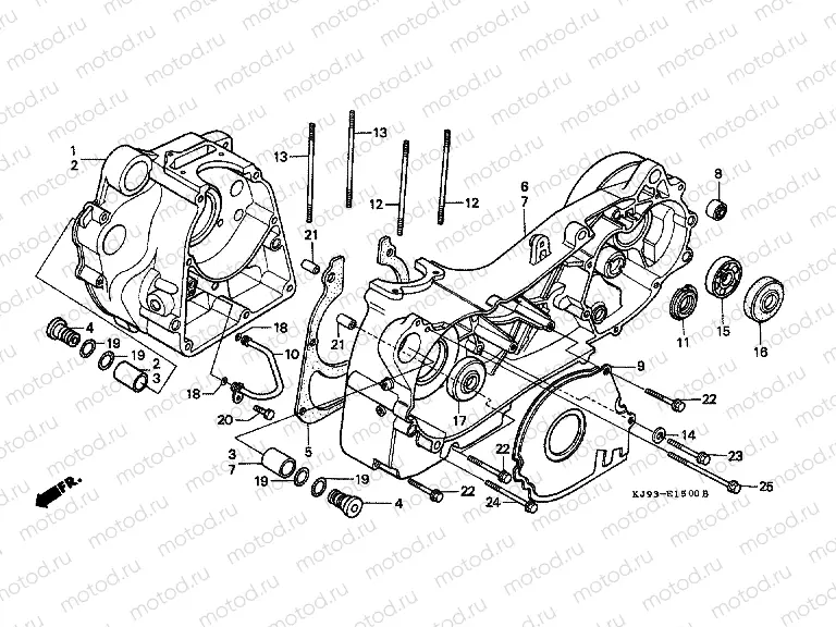E-15 CRANKSHAFT (CH125E)