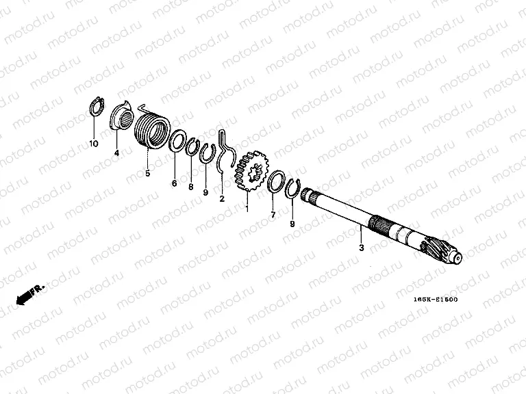 E-15 DRIVE SHAFT SHAFT (Z50JK / JIIK / JIIIL)