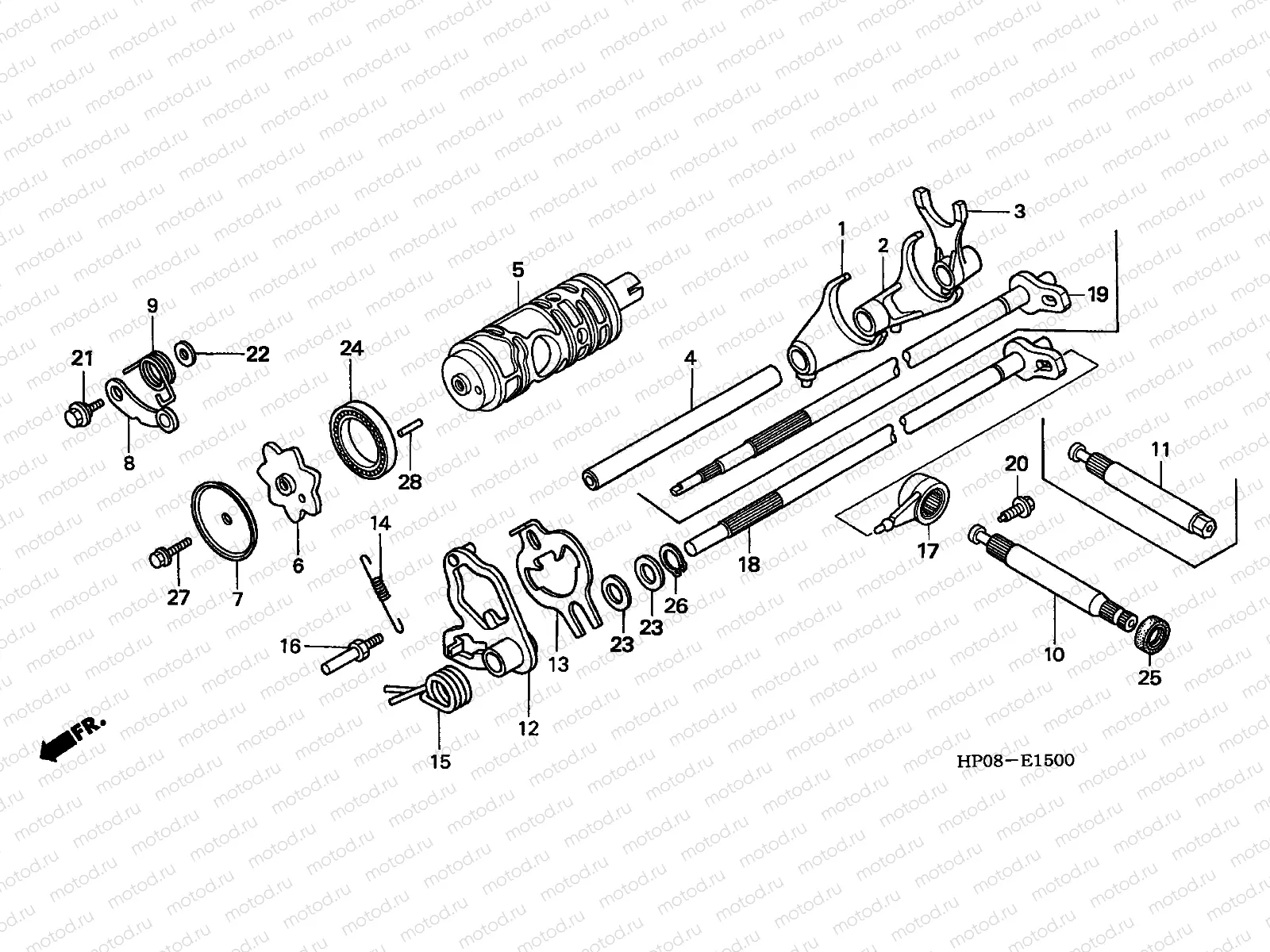 E-15 GEARSHIFT DRUM