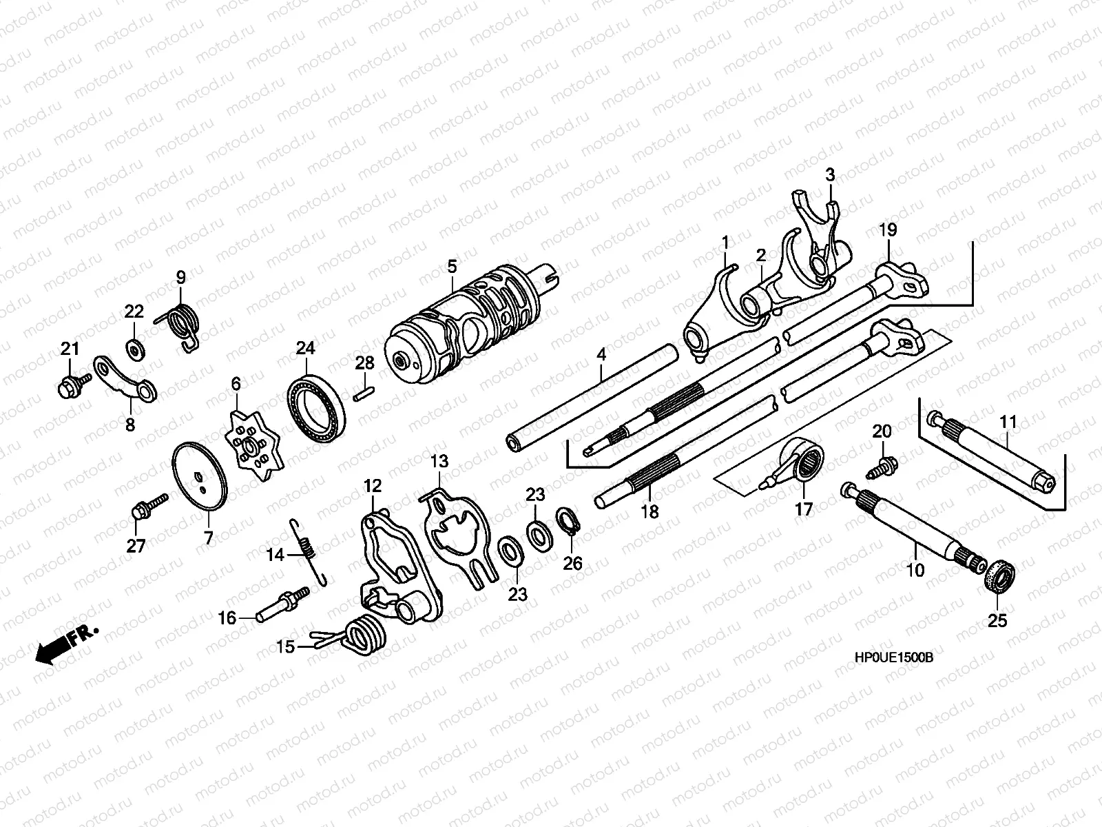 E-15 GEARSHIFT DRUM