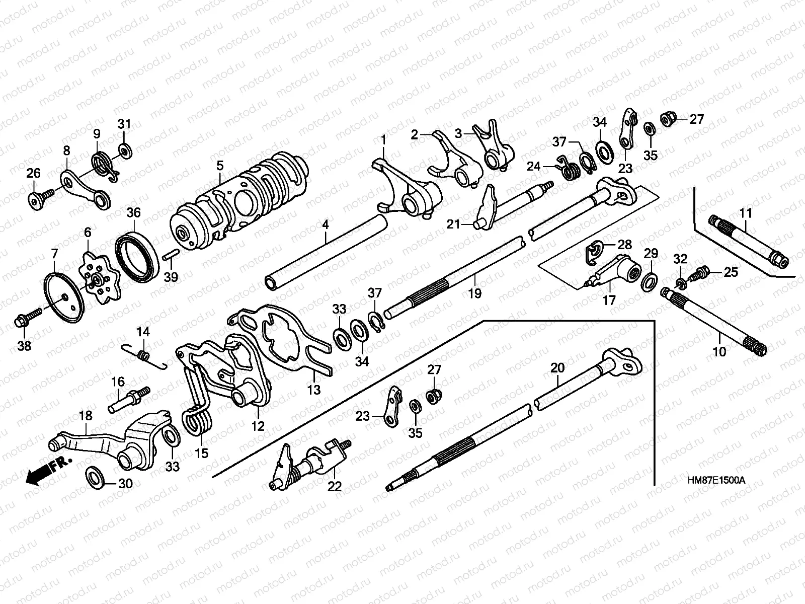E-15 GEARSHIFT DRUM