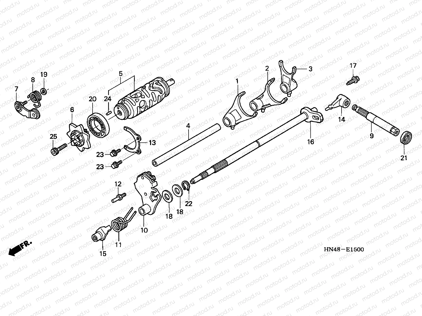E-15 GEARSHIFT FORK