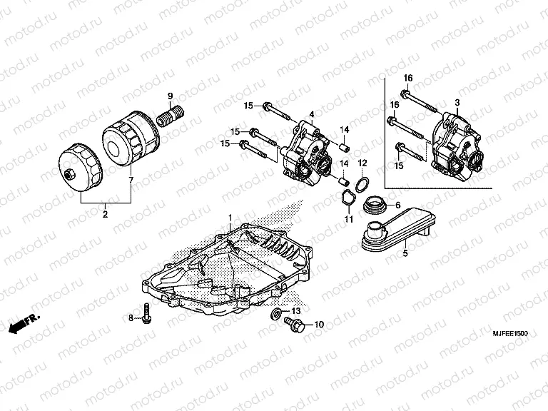 E-15 OIL TANK / OIL PUMP