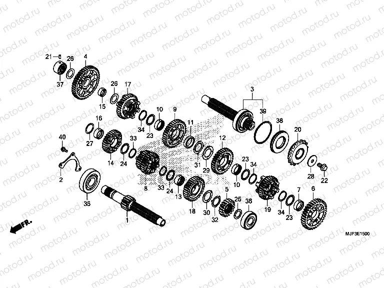 E-15 TRANSMISSION (CRF1000 / CRF1000A)