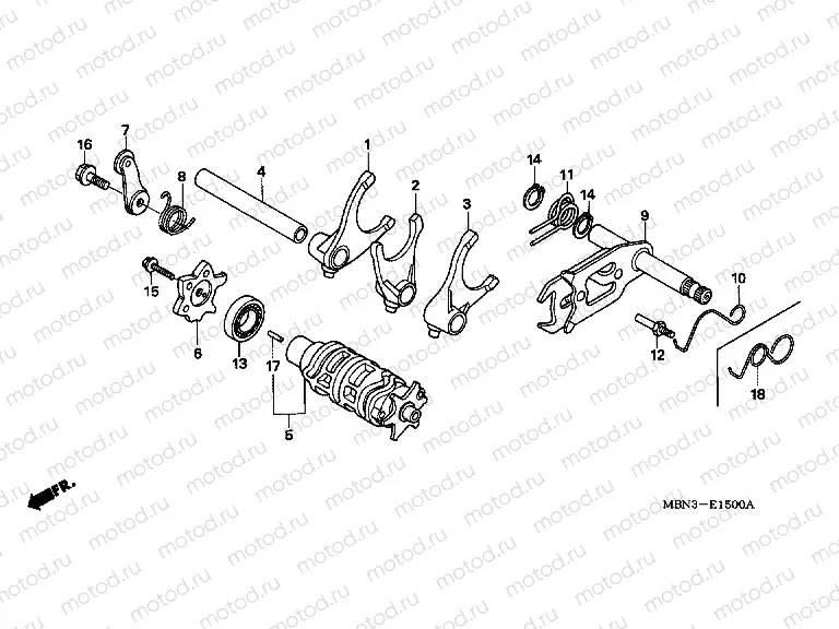E-15 TRANSMISSION SWITCH / GEAR SWITCH FORK