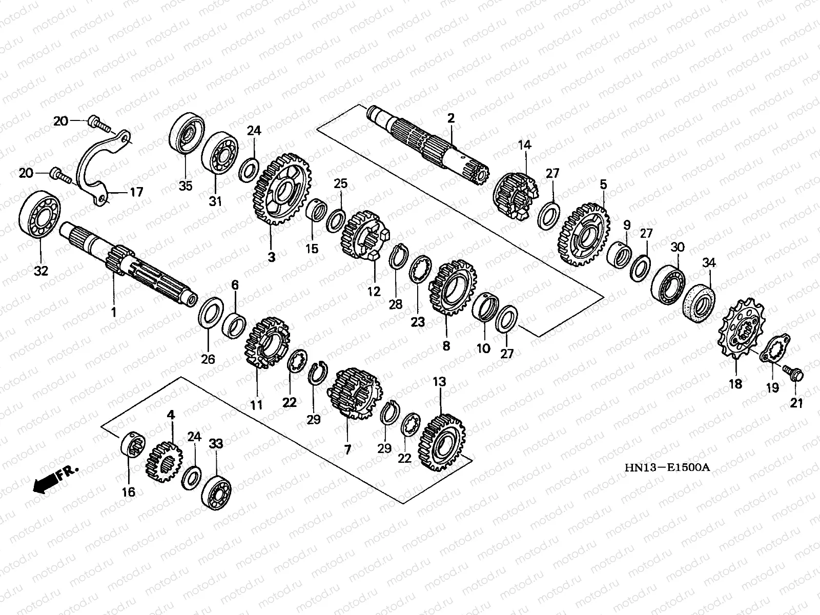 E-15 TRANSMISSION (TRX400EXX-4)