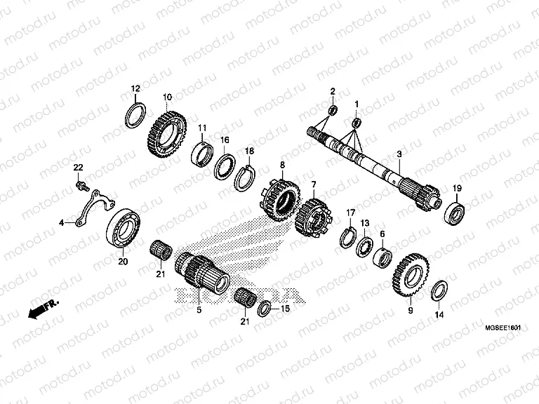 E-16-1 TRANSMISSION (NC700SD) (CRANKSHAFT)