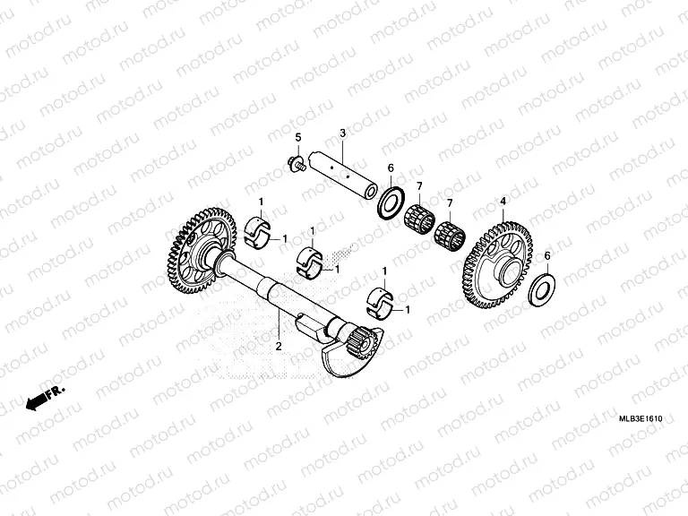 E-16-10 BALANCER SHAFT