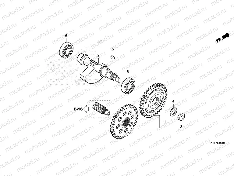 E-16-10 BALANCER SHAFT