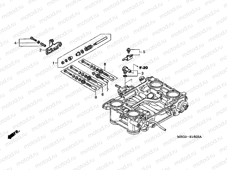 E-16-2 THROTTLE HOUSING (PARTS)