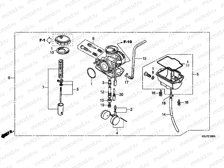 E-16 CARBURETOR (CRF80F)