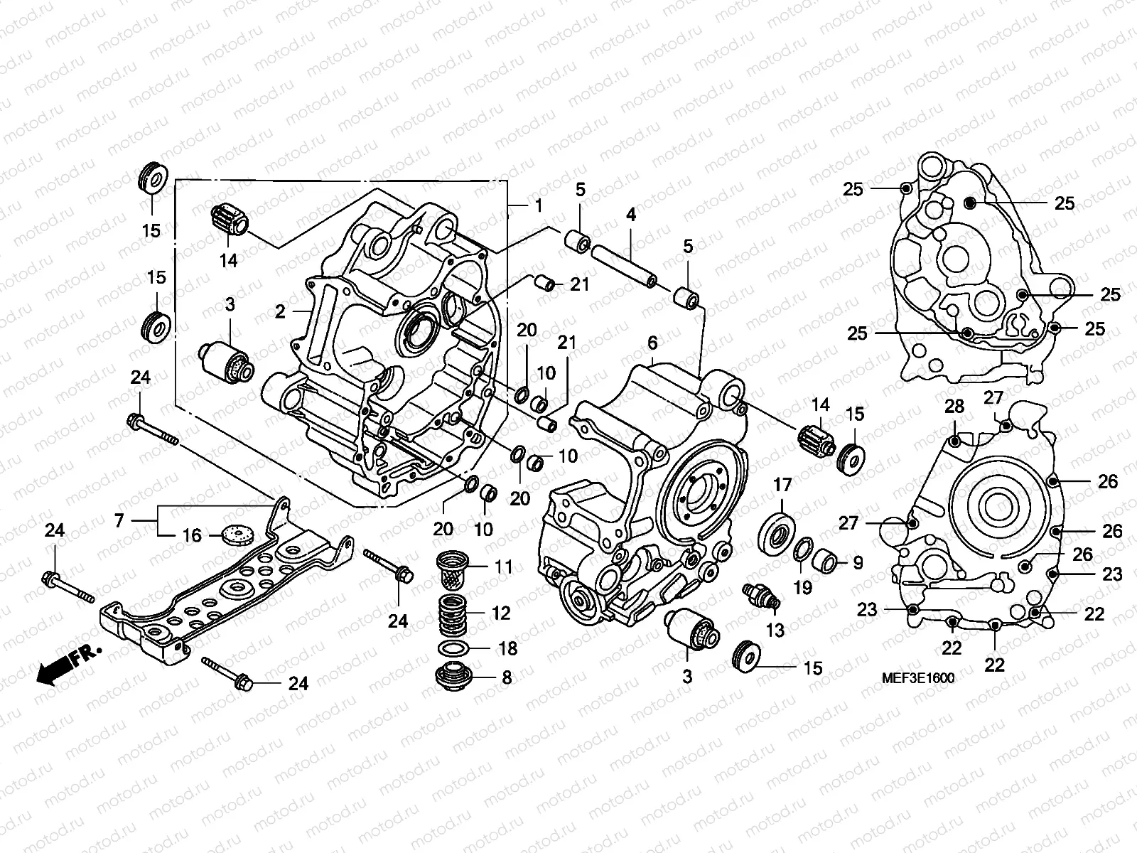 E-16 CRANKCASE