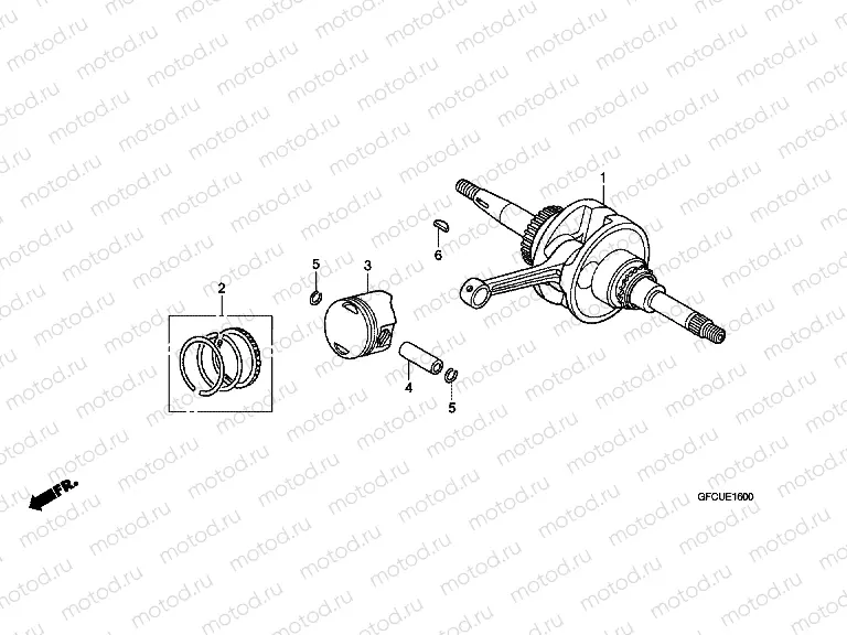 E-16 CRANKSHAFT