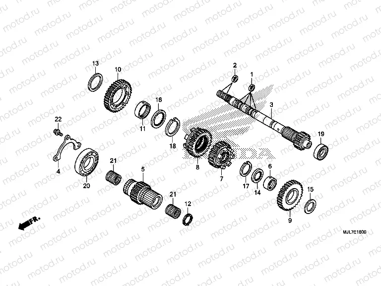 E-16 GEARBOX (CRANKSHAFT)