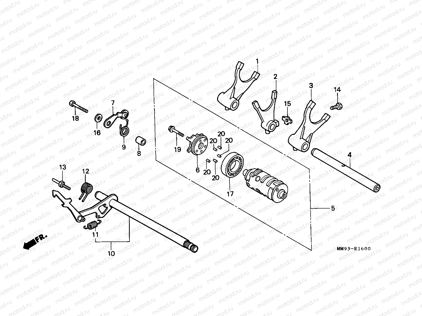 E-16 GEARSHIFT DRUM