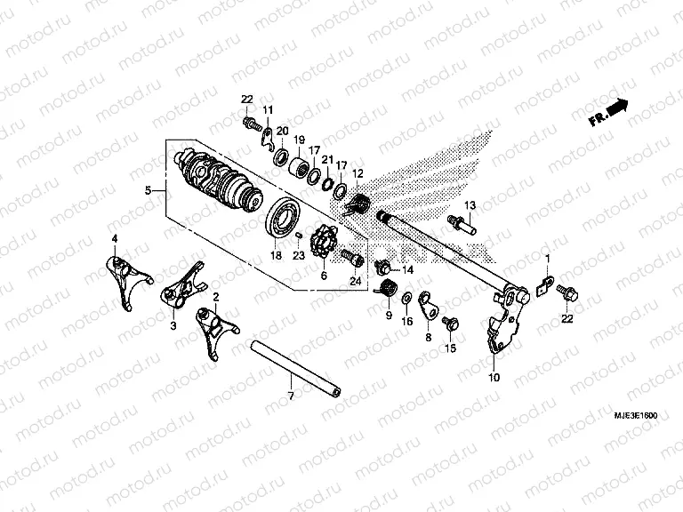 E-16 GEARSHIFT DRUM